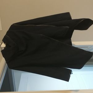 Navy Blue wool wrap around jacket